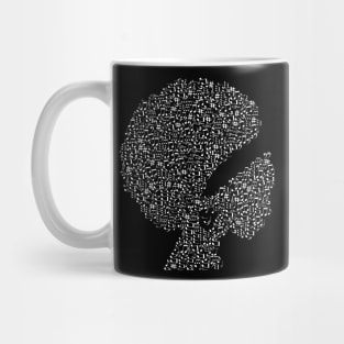 African American Woman With Music Notes Mug